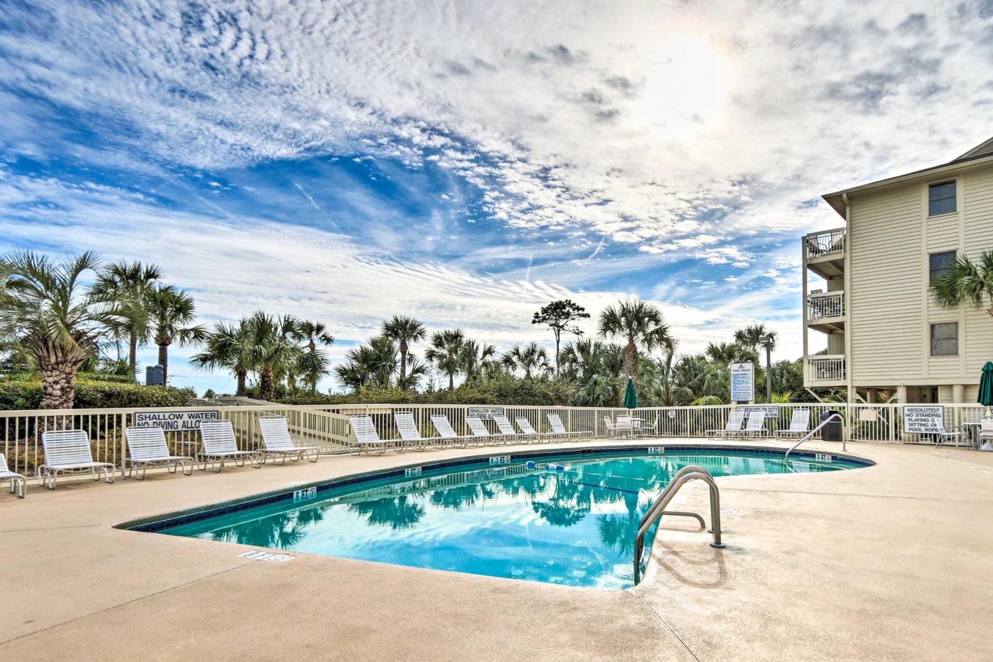 Walk To Beach Resort Condo In Hilton Head! Hilton Head Island Eksteriør billede