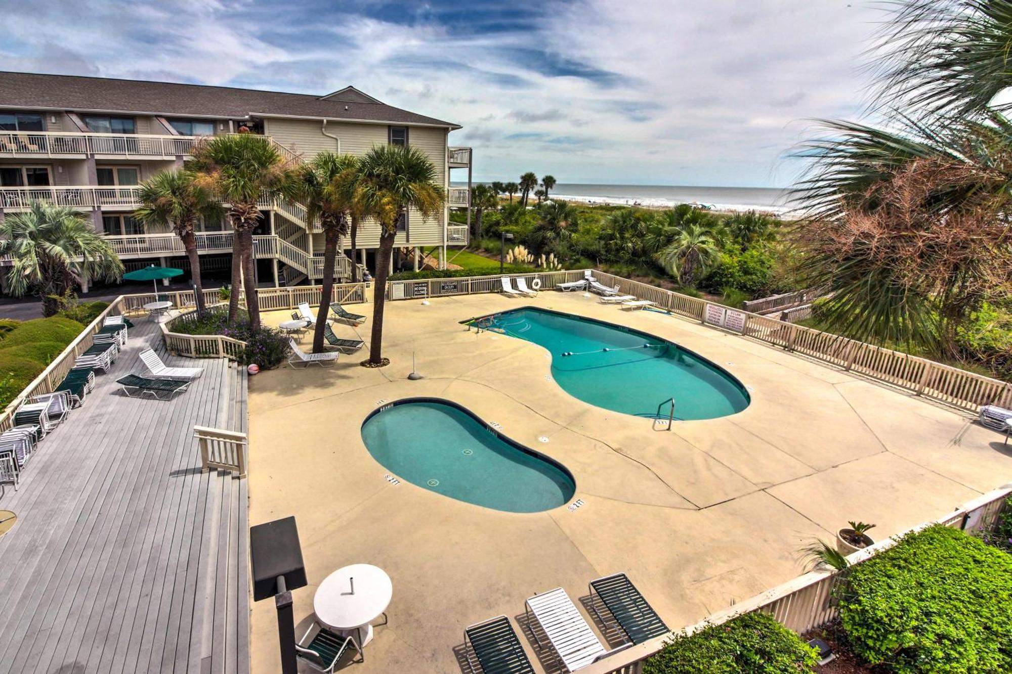 Walk To Beach Resort Condo In Hilton Head! Hilton Head Island Eksteriør billede
