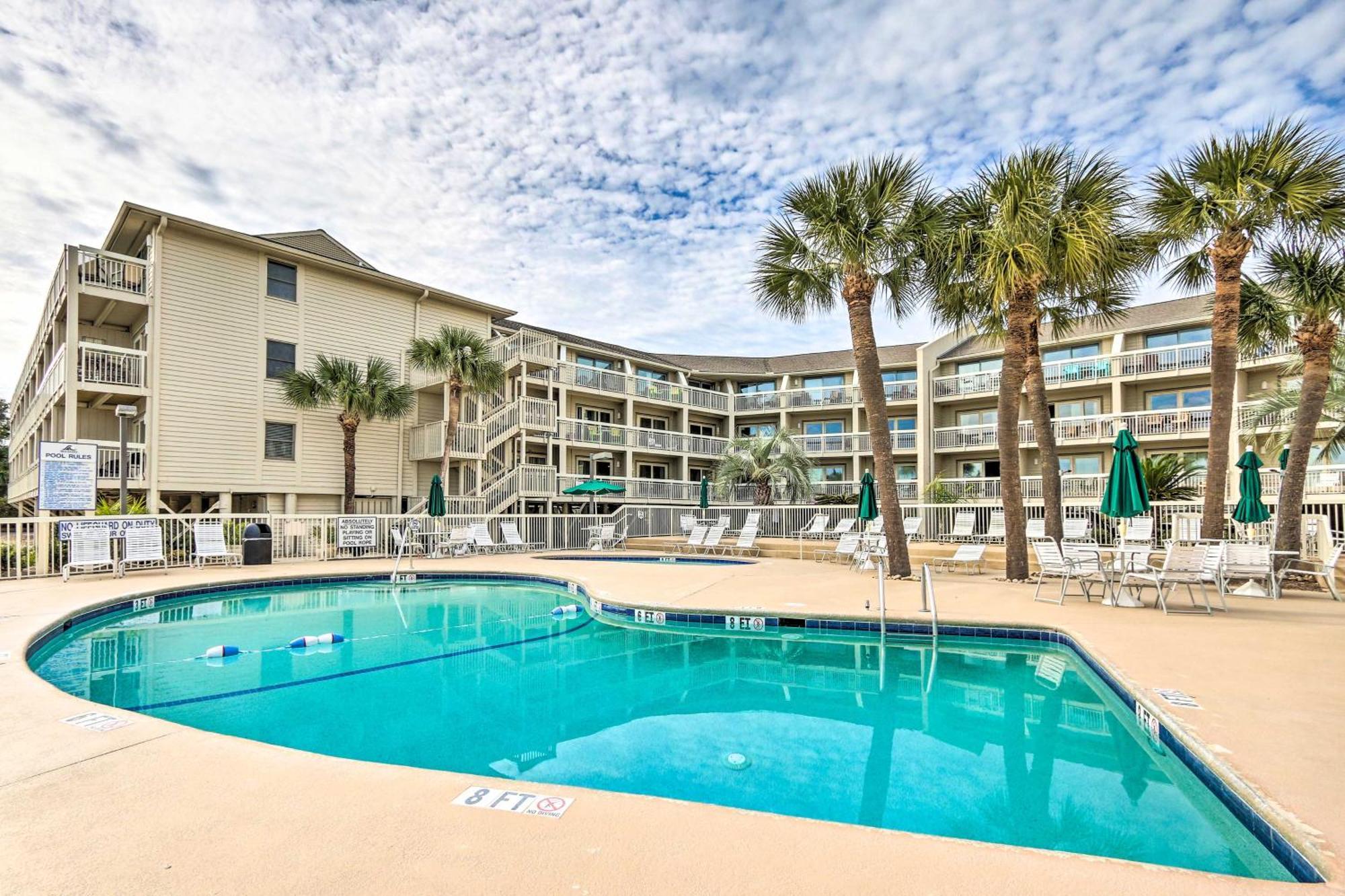 Walk To Beach Resort Condo In Hilton Head! Hilton Head Island Eksteriør billede